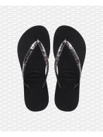 Infradito Hawaianas Donna Slim flatform Glitter blac