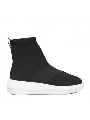 Sneakers Fessura Donna Hi-twins knit Black