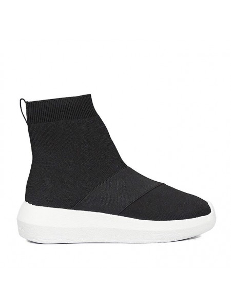 Sneakers Fessura Donna Hi-twins knit Black