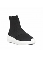 Sneakers Fessura Donna Hi-twins knit Black