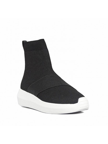 Sneakers Fessura Donna Hi-twins knit Black