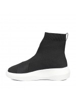 Sneakers Fessura Donna Hi-twins knit Black