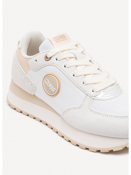 Sneakers Colmar Donna Travis authentic out White/gold