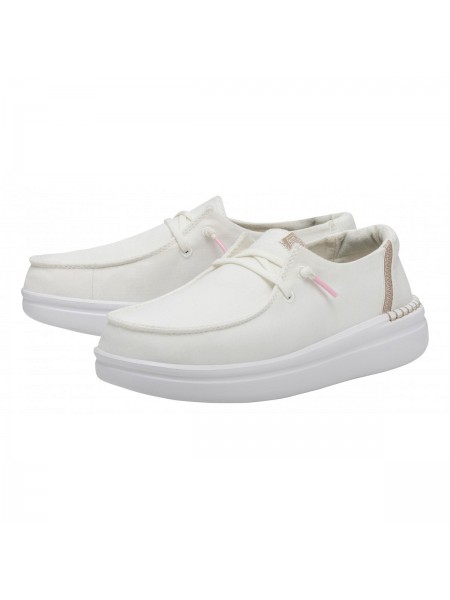 Mocassini Hey dude Donna Wendy rise Spark white