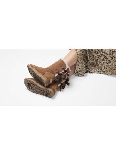Stivaletti Ugg Donna Baley bow ii Chestnut