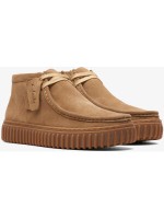 Polacchine Clarks Uomo Torhill hi Dark sand