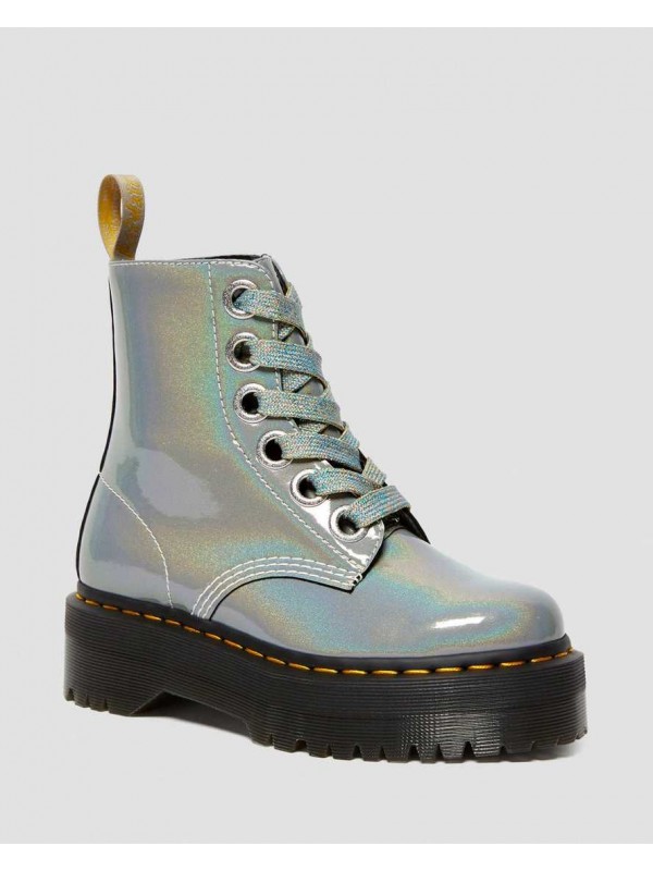 Anfibi Dr martens Donna Vegan molly Silver