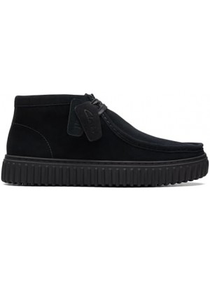 Polacchine Clarks Uomo Torhill hi Black suede