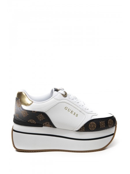 Sneakers Guess Donna Flpcm4fal12 White/brown Sneakers Guess Donna Flpcm4fal12 White/brown