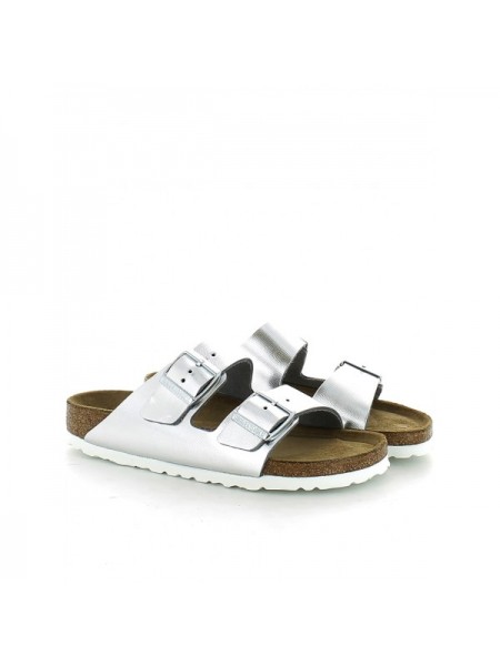 Sandali Birkenstock Donna 1005961 arizona Silver Sandali Birkenstock Donna 1005961 arizona Silver
